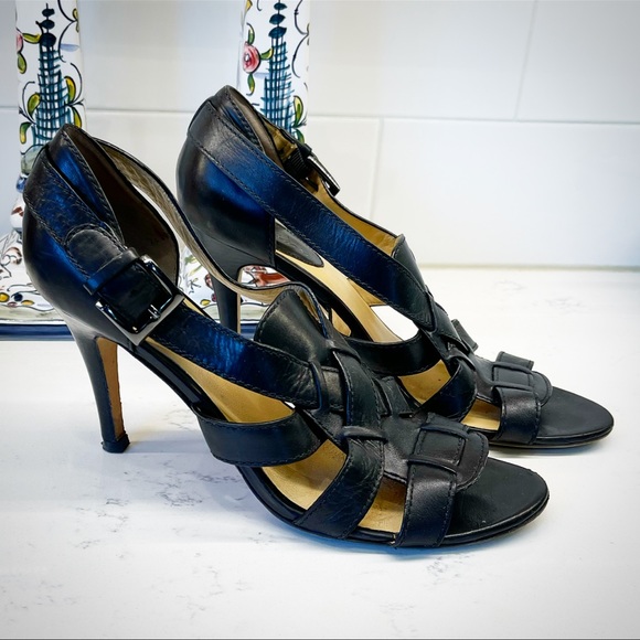 Cole Haan Calfskin Leather Gladiator Heels - Picture 2 of 12